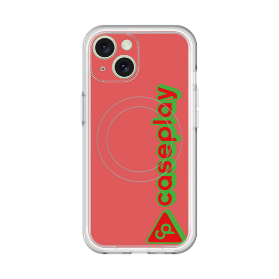 スリムプロテクションプレミアムケース with MagSafe［ オリジナル - CASEPLAYロゴタイプ - レッド ］