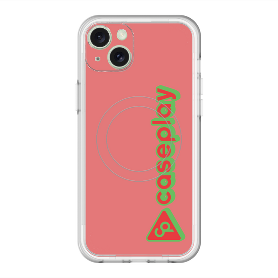 スリムプロテクションプレミアムケース with MagSafe［ オリジナル - CASEPLAYロゴタイプ - レッド ］