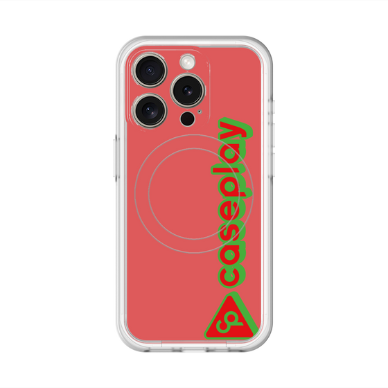 スリムプロテクションプレミアムケース with MagSafe［ オリジナル - CASEPLAYロゴタイプ - レッド ］