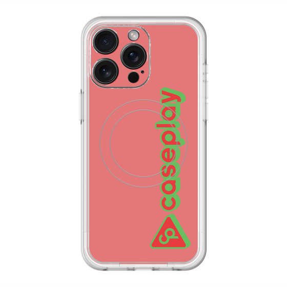 スリムプロテクションプレミアムケース with MagSafe［ オリジナル - CASEPLAYロゴタイプ - レッド ］