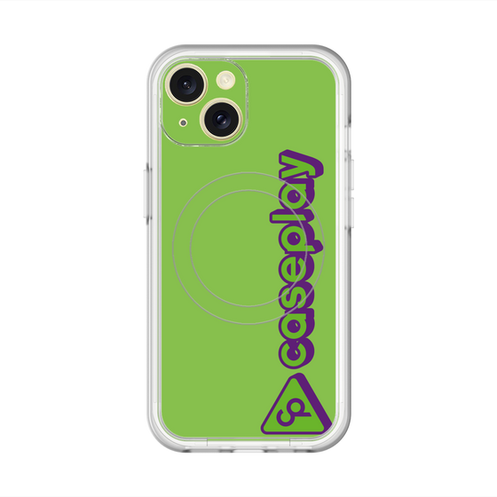 スリムプロテクションプレミアムケース with MagSafe［ オリジナル - CASEPLAYロゴタイプ - グリーン ］