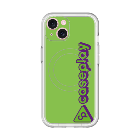 スリムプロテクションプレミアムケース with MagSafe［ オリジナル - CASEPLAYロゴタイプ - グリーン ］