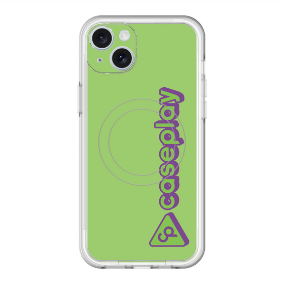 スリムプロテクションプレミアムケース with MagSafe［ オリジナル - CASEPLAYロゴタイプ - グリーン ］