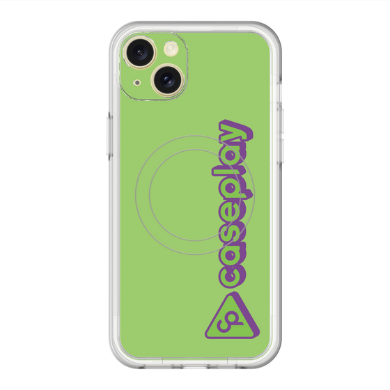 スリムプロテクションプレミアムケース with MagSafe［ オリジナル - CASEPLAYロゴタイプ - グリーン ］