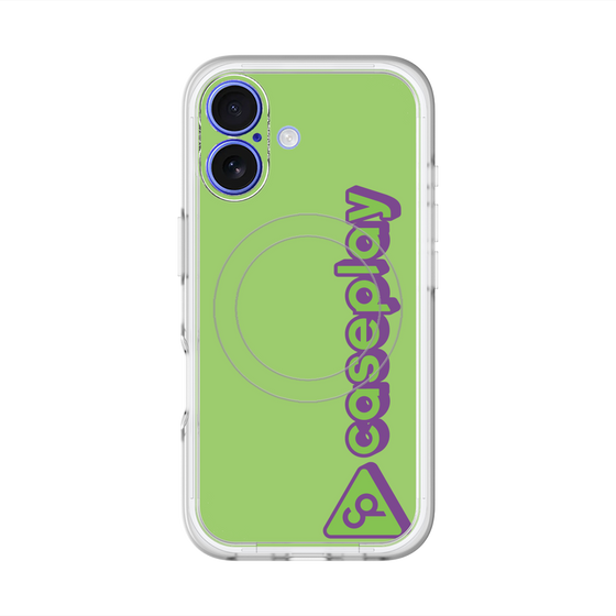 スリムプロテクションプレミアムケース with MagSafe［ オリジナル - CASEPLAYロゴタイプ - グリーン ］