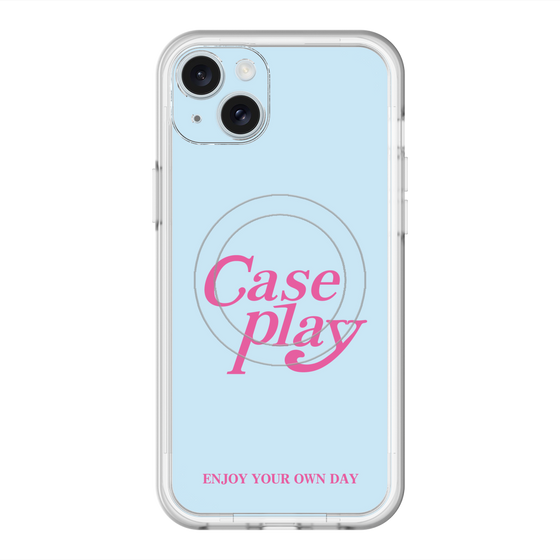スリムプロテクションプレミアムケース with MagSafe［ オリジナル - ENJOY YOUR OWN DAY - ライトブルー ］