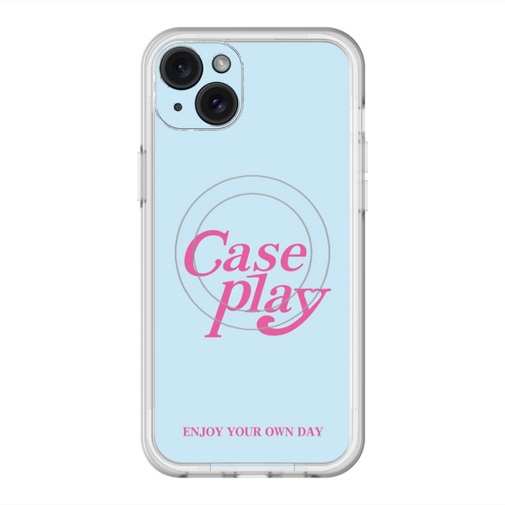 スリムプロテクションプレミアムケース with MagSafe［ オリジナル - ENJOY YOUR OWN DAY - ライトブルー ］
