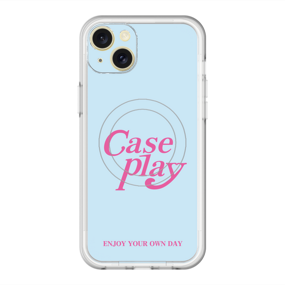 スリムプロテクションプレミアムケース with MagSafe［ オリジナル - ENJOY YOUR OWN DAY - ライトブルー ］