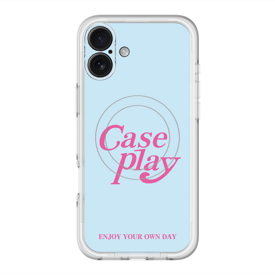 スリムプロテクションプレミアムケース with MagSafe［ オリジナル - ENJOY YOUR OWN DAY - ライトブルー ］
