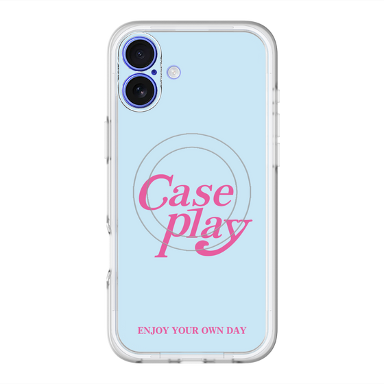 スリムプロテクションプレミアムケース with MagSafe［ オリジナル - ENJOY YOUR OWN DAY - ライトブルー ］