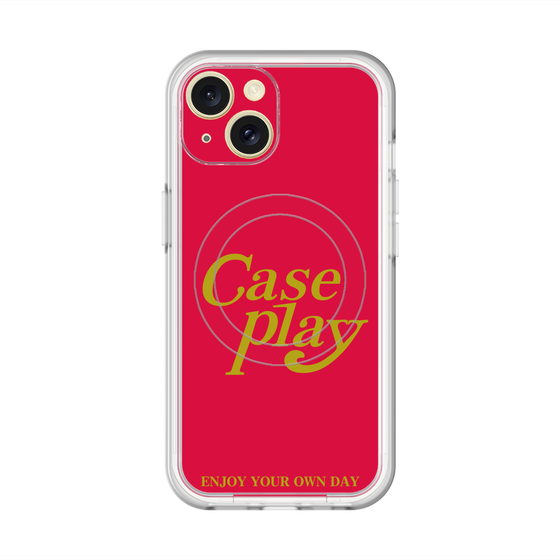 スリムプロテクションプレミアムケース with MagSafe［ オリジナル - ENJOY YOUR OWN DAY - レッド ］
