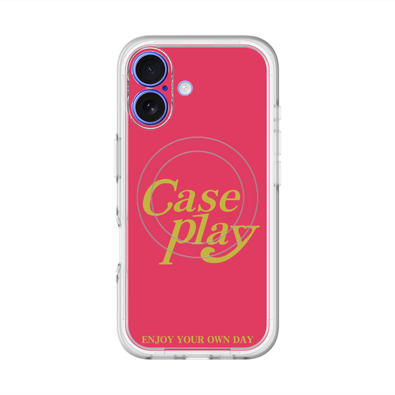 スリムプロテクションプレミアムケース with MagSafe［ オリジナル - ENJOY YOUR OWN DAY - レッド ］