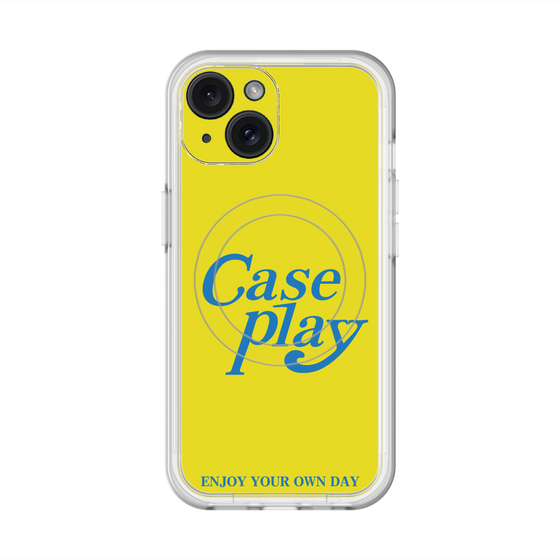 スリムプロテクションプレミアムケース with MagSafe［ オリジナル - ENJOY YOUR OWN DAY - イエロー ］
