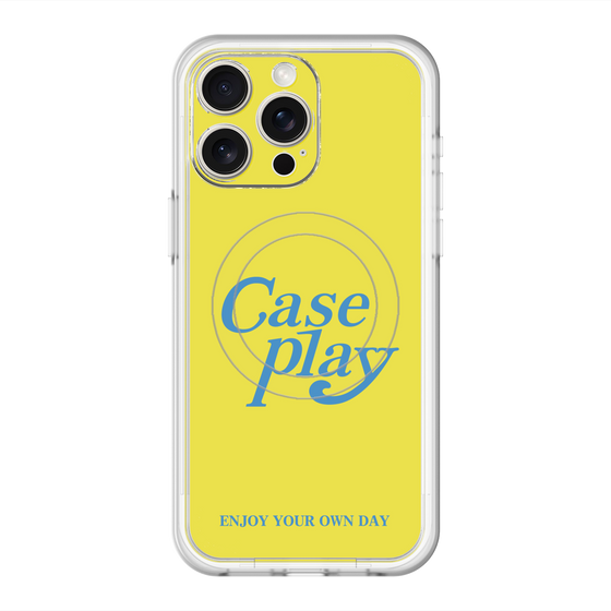 スリムプロテクションプレミアムケース with MagSafe［ オリジナル - ENJOY YOUR OWN DAY - イエロー ］