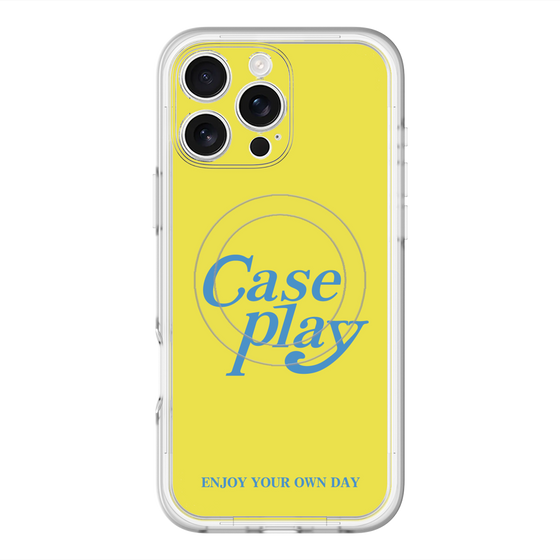 スリムプロテクションプレミアムケース with MagSafe［ オリジナル - ENJOY YOUR OWN DAY - イエロー ］