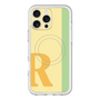 スリムプロテクションプレミアムケース with MagSafe［ オリジナル - initial color line - R yellow ］