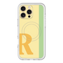スリムプロテクションプレミアムケース with MagSafe［ オリジナル - initial color line - R yellow ］