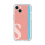 スリムプロテクションプレミアムケース with MagSafe［ オリジナル - initial color line - S pink ］