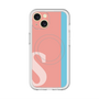 スリムプロテクションプレミアムケース with MagSafe［ オリジナル - initial color line - S pink ］