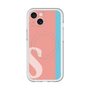 スリムプロテクションプレミアムケース with MagSafe［ オリジナル - initial color line - S pink ］