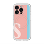 スリムプロテクションプレミアムケース with MagSafe［ オリジナル - initial color line - S pink ］