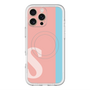 スリムプロテクションプレミアムケース with MagSafe［ オリジナル - initial color line - S pink ］
