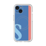 スリムプロテクションプレミアムケース with MagSafe［ オリジナル - initial color line - S blue ］