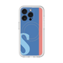 スリムプロテクションプレミアムケース with MagSafe［ オリジナル - initial color line - S blue ］