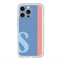 スリムプロテクションプレミアムケース with MagSafe［ オリジナル - initial color line - S blue ］