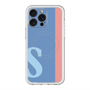 スリムプロテクションプレミアムケース with MagSafe［ オリジナル - initial color line - S blue ］