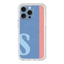 スリムプロテクションプレミアムケース with MagSafe［ オリジナル - initial color line - S blue ］