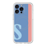 スリムプロテクションプレミアムケース with MagSafe［ オリジナル - initial color line - S blue ］