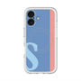 スリムプロテクションプレミアムケース with MagSafe［ オリジナル - initial color line - S blue ］