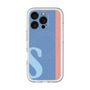 スリムプロテクションプレミアムケース with MagSafe［ オリジナル - initial color line - S blue ］