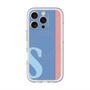 スリムプロテクションプレミアムケース with MagSafe［ オリジナル - initial color line - S blue ］