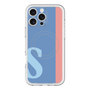 スリムプロテクションプレミアムケース with MagSafe［ オリジナル - initial color line - S blue ］
