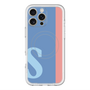 スリムプロテクションプレミアムケース with MagSafe［ オリジナル - initial color line - S blue ］