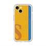 スリムプロテクションプレミアムケース with MagSafe［ オリジナル - initial color line - S orange ］