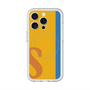 スリムプロテクションプレミアムケース with MagSafe［ オリジナル - initial color line - S orange ］