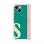 スリムプロテクションプレミアムケース with MagSafe［ オリジナル - initial color line - S green ］