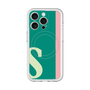 スリムプロテクションプレミアムケース with MagSafe［ オリジナル - initial color line - S green ］
