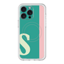 スリムプロテクションプレミアムケース with MagSafe［ オリジナル - initial color line - S green ］