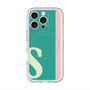 スリムプロテクションプレミアムケース with MagSafe［ オリジナル - initial color line - S green ］