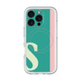 スリムプロテクションプレミアムケース with MagSafe［ オリジナル - initial color line - S green ］