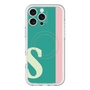 スリムプロテクションプレミアムケース with MagSafe［ オリジナル - initial color line - S green ］