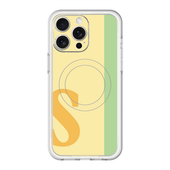 スリムプロテクションプレミアムケース with MagSafe［ オリジナル - initial color line - S yellow ］