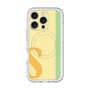 スリムプロテクションプレミアムケース with MagSafe［ オリジナル - initial color line - S yellow ］