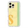 スリムプロテクションプレミアムケース with MagSafe［ オリジナル - initial color line - S yellow ］