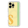 スリムプロテクションプレミアムケース with MagSafe［ オリジナル - initial color line - S yellow ］