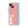 スリムプロテクションプレミアムケース with MagSafe［ オリジナル - initial color line - T pink ］
